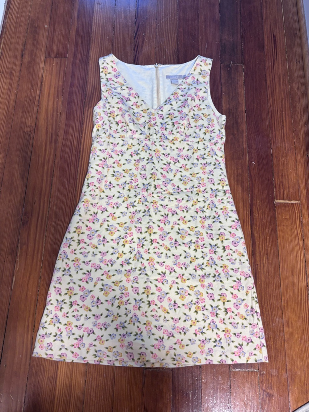 Vintage J Crew Floral Sleeveless Dress